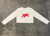 star logo cropped ls tee