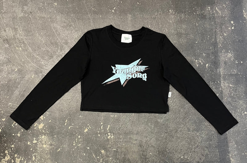 STAR LOGO CROPPED LS TEE