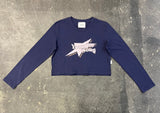 star logo cropped ls tee