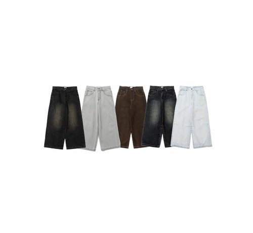 BU baggy denim pants