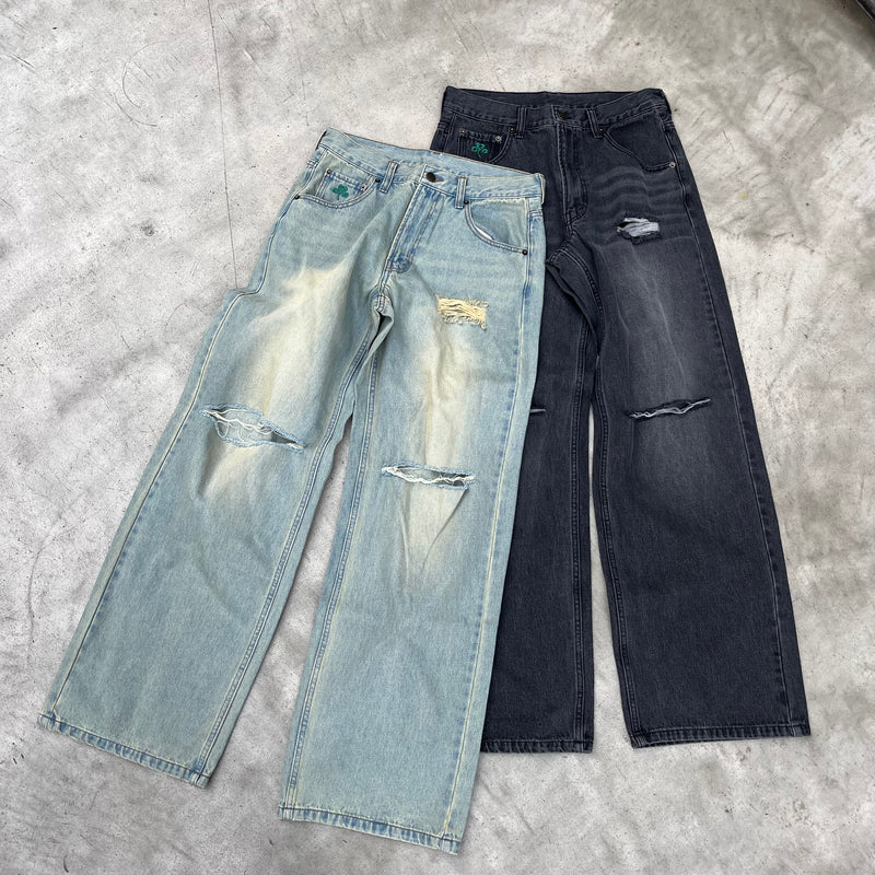 damage buggy denim