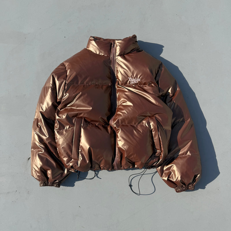 Shiny puffer jacket