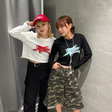 STAR LOGO CROPPED LS TEE