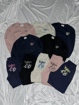 Gradation butterfly logo sweat 