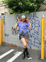 Assort Short sleeve zip hoodie