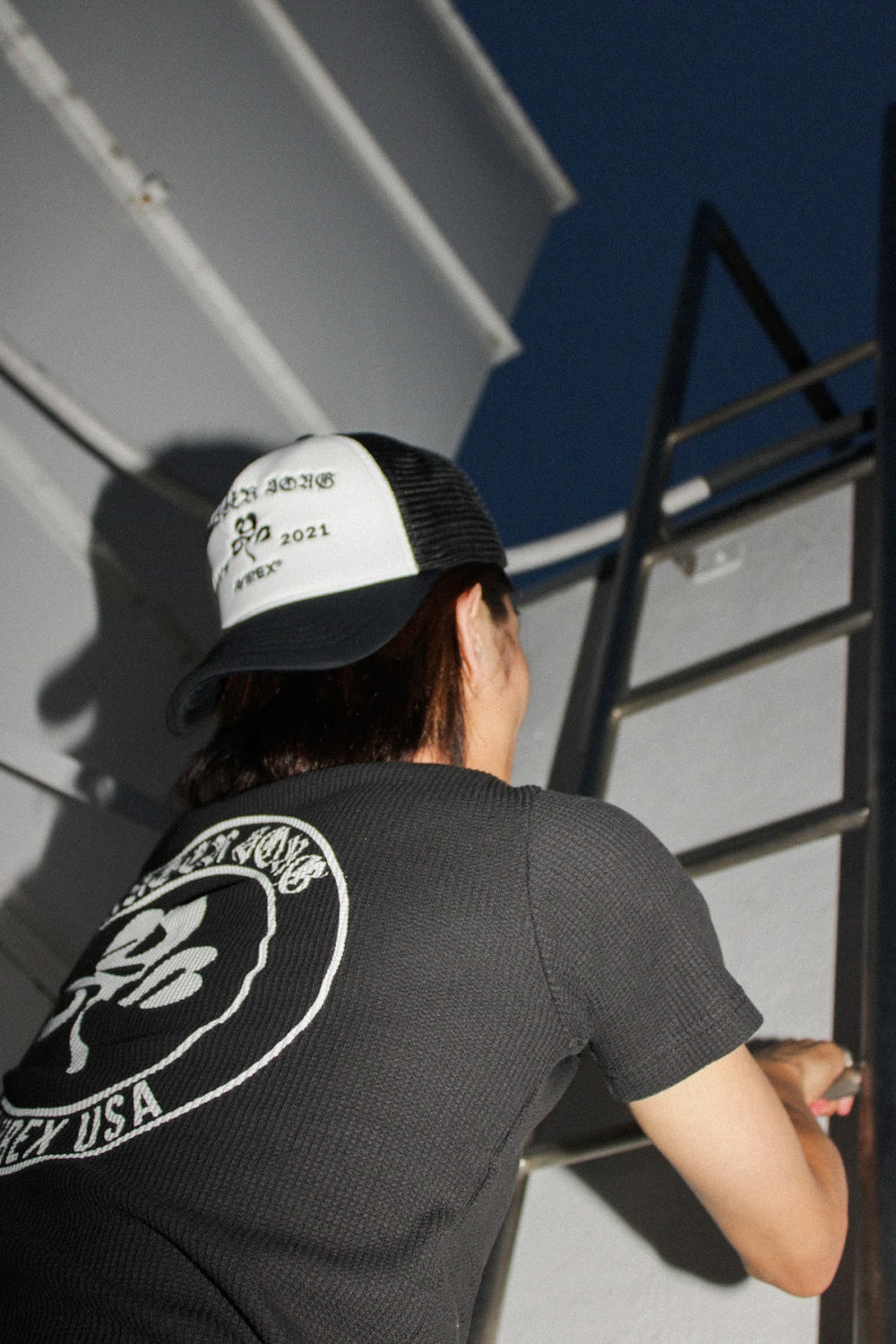 AVIREX × younger song emb mesh cap – YZ