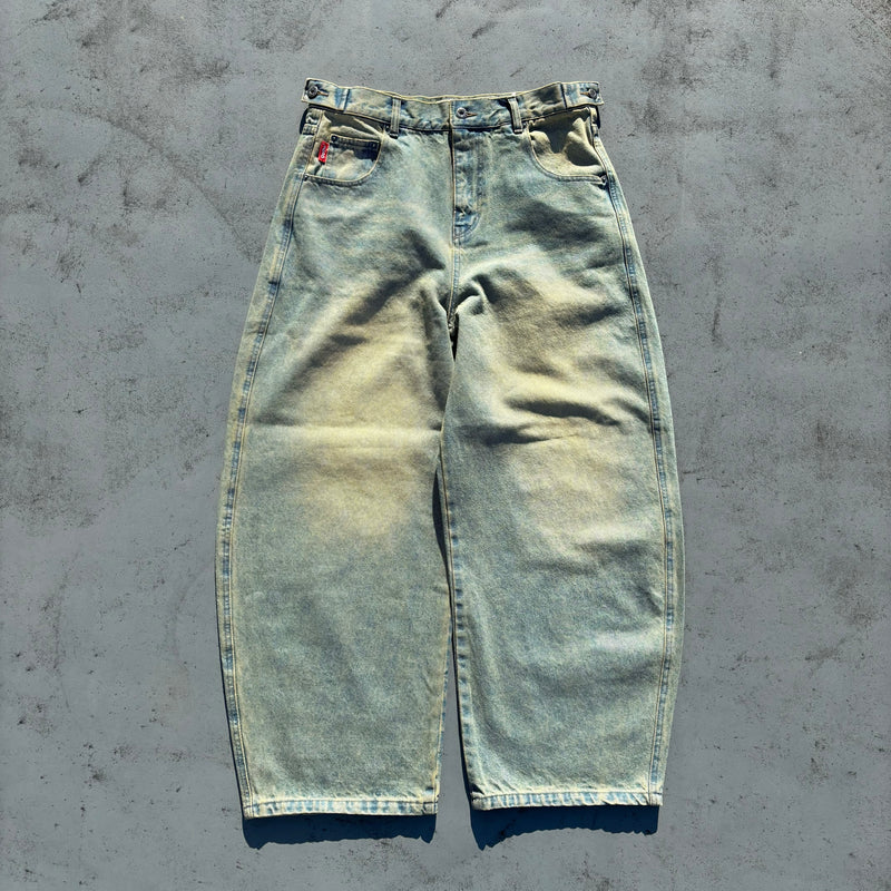 Heisei Logo Buggy Ballon Denim Pants