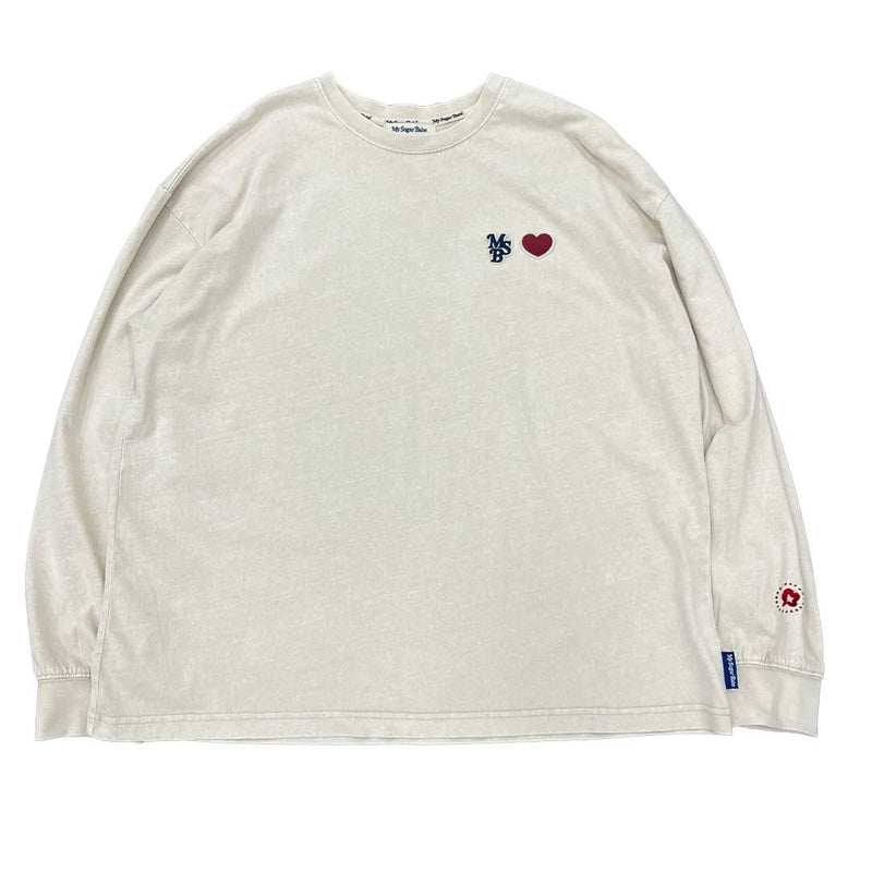 Heart Patch Pigment Long Tee