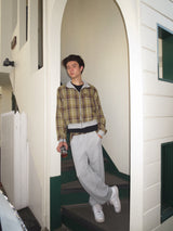 check switching sweat pants