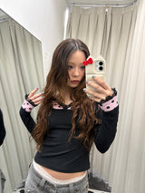 Dot Layered Tulle Top