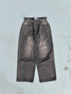 King Logo Buggy Denim Pants