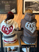 sagara heart logo zip hoodie