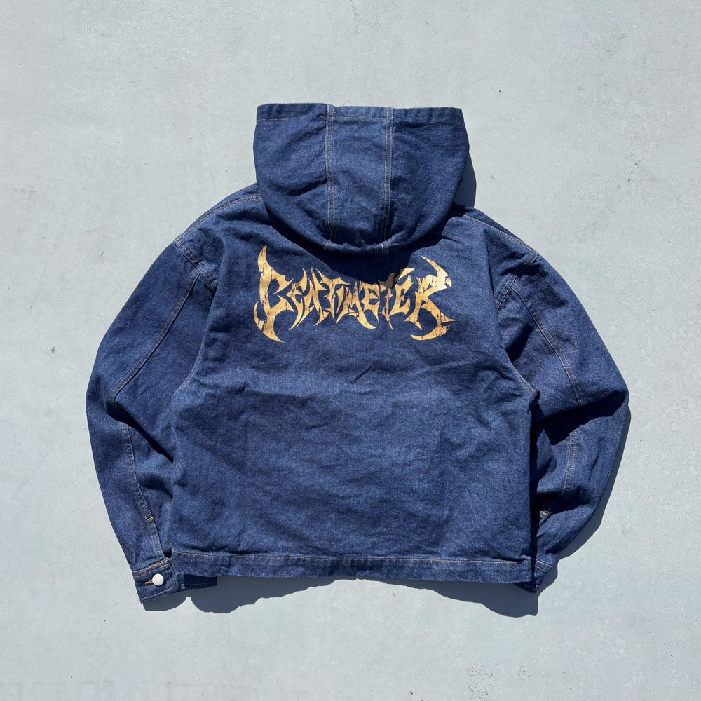 ジャンクジャーナルl*『天使の呼吸』 Rigid denim fireman jakcet – YZ