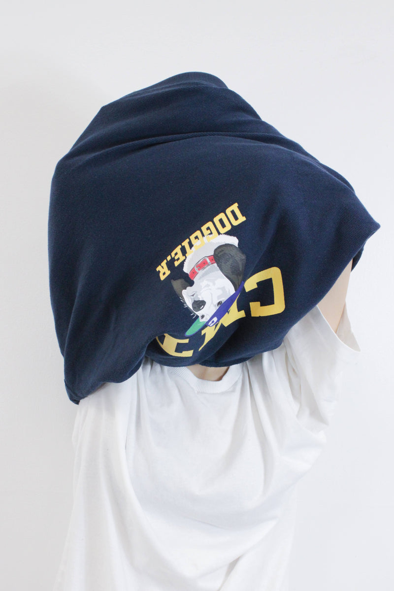 Reversible "college Doggie R  " hoodie