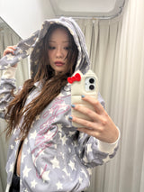 Rabbit Ear Zip Hoodie