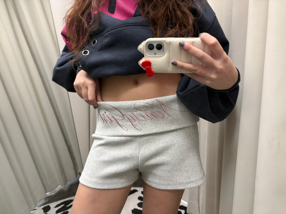 パンツ Cross Logo Studded Micro Shorts Cross Logo Studded Micro Shorts – YZ