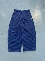 Stripe Tuck Buggy Pants