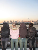 毛絨絨連帽羽絨夾克 