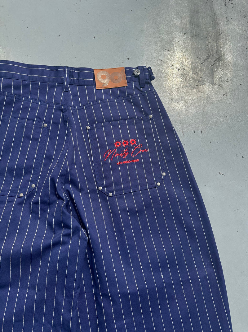 Stripe Tuck Buggy Pants