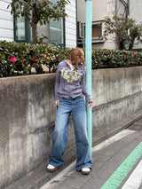 蕾絲心形標誌連帽衫 