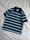YS multi border box polo shirt