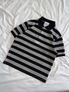 YS multi border box polo shirt
