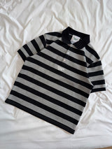 YS multi border box polo shirt