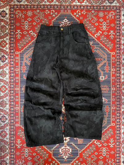 relaxy logo buggy tuck denim