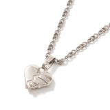 Heart skull necklace