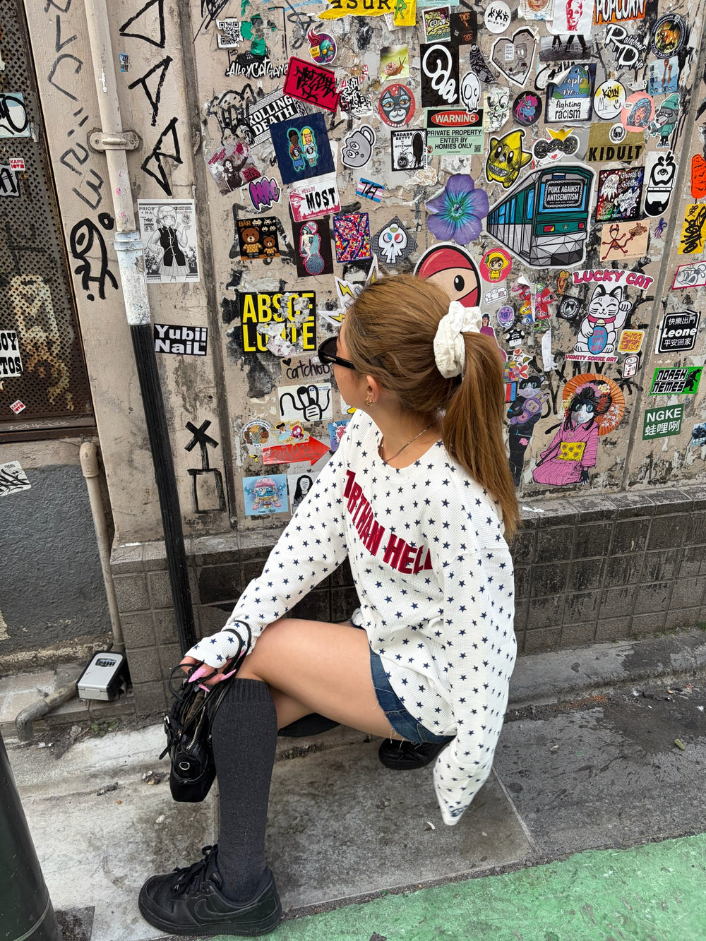 star waffle long tee – YZ