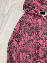 九十女孩动物印花镂空连帽衫 