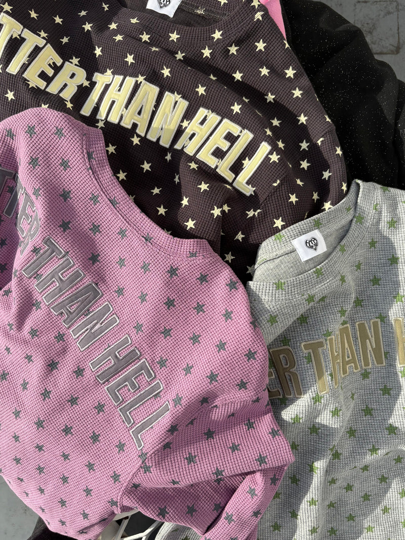 스타 와플 롱 티 