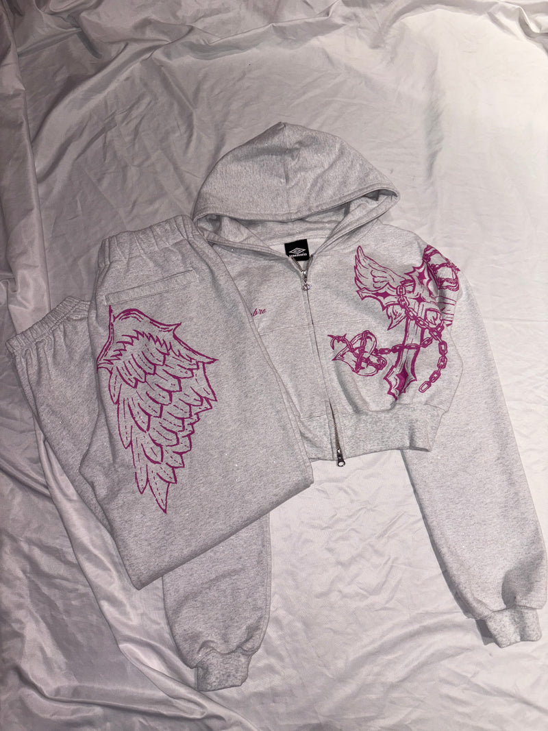 9090girl × umbro Feather Logo Glitter Sweat Pants