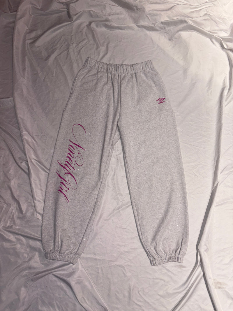 9090girl × umbro Feather Logo Glitter Sweat Pants