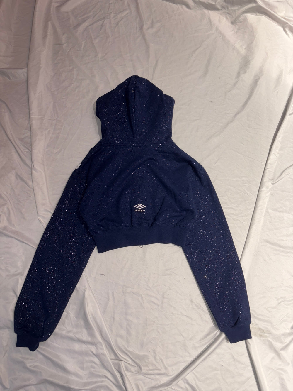 9090girl × umbro Cross Logo Glitter Zip Hoodie – YZ