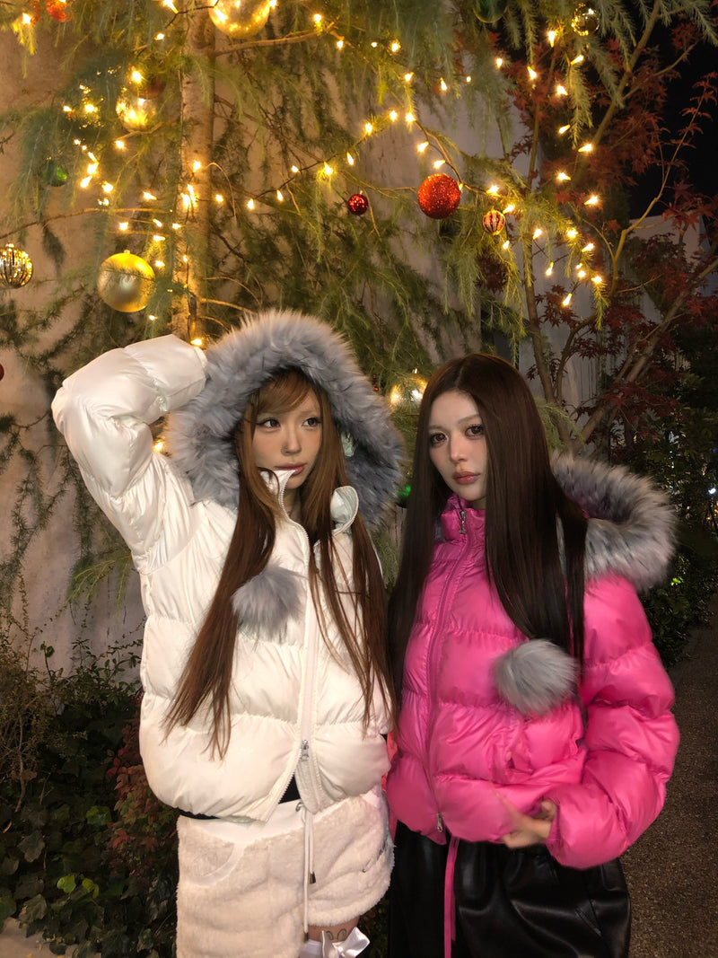 9090 girl Y2K Bombom Down Jacket