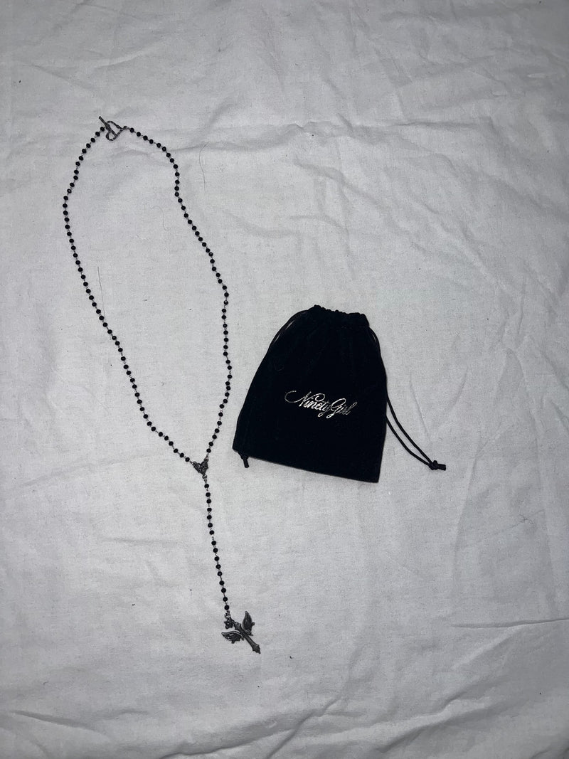 Cross Logo Rosary Necklace – YZ