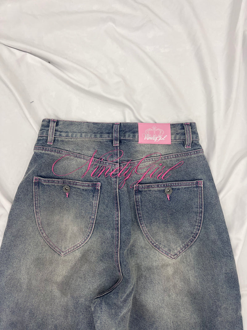 Ninety Girl Logo Buggy Jorts – YZ Ninety Girl Logo Buggy Jorts – YZ