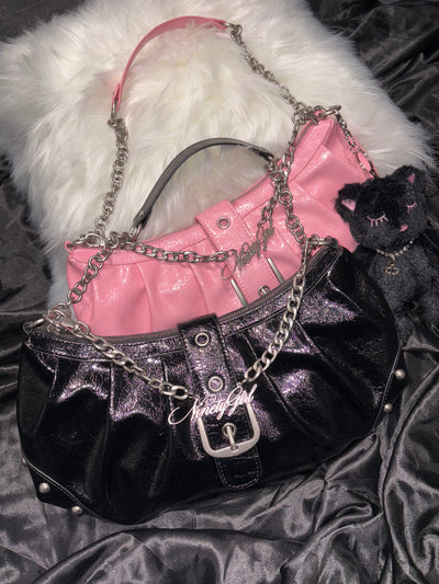 Ninety Girl Leather Chain Bag