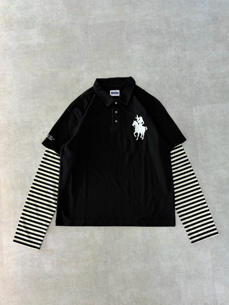 トップス Ninety Club Logo Polo Ninety Club Logo Docking Polo – YZ