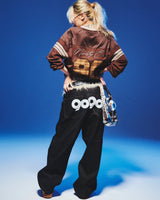 9090 OG Logo Painted Denim Pants