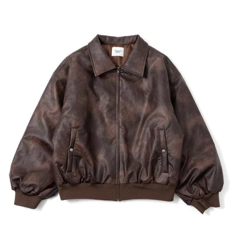 eco leather bomber jacket