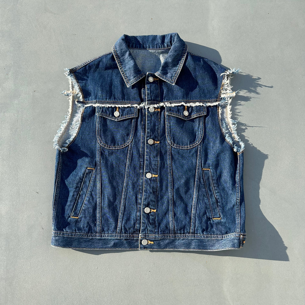 the inner peace denim vest – YZ