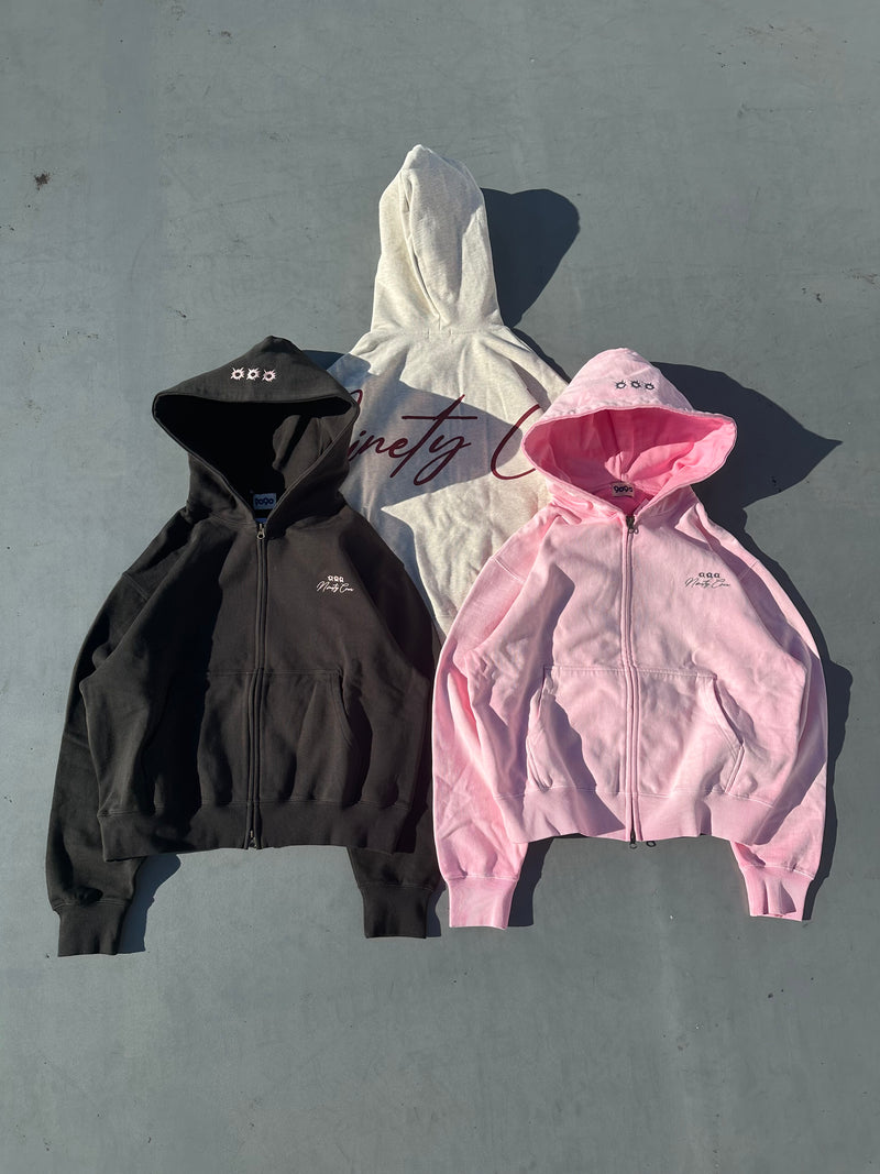 Bullet Logo Zip Hoodie – YZ