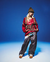 Stripe Tuck Buggy Pants