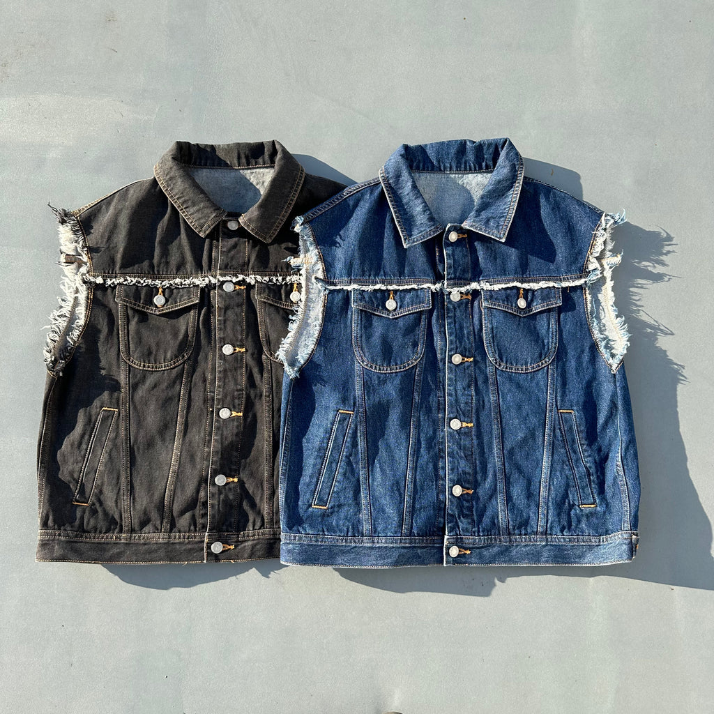 the inner peace denim vest – YZ