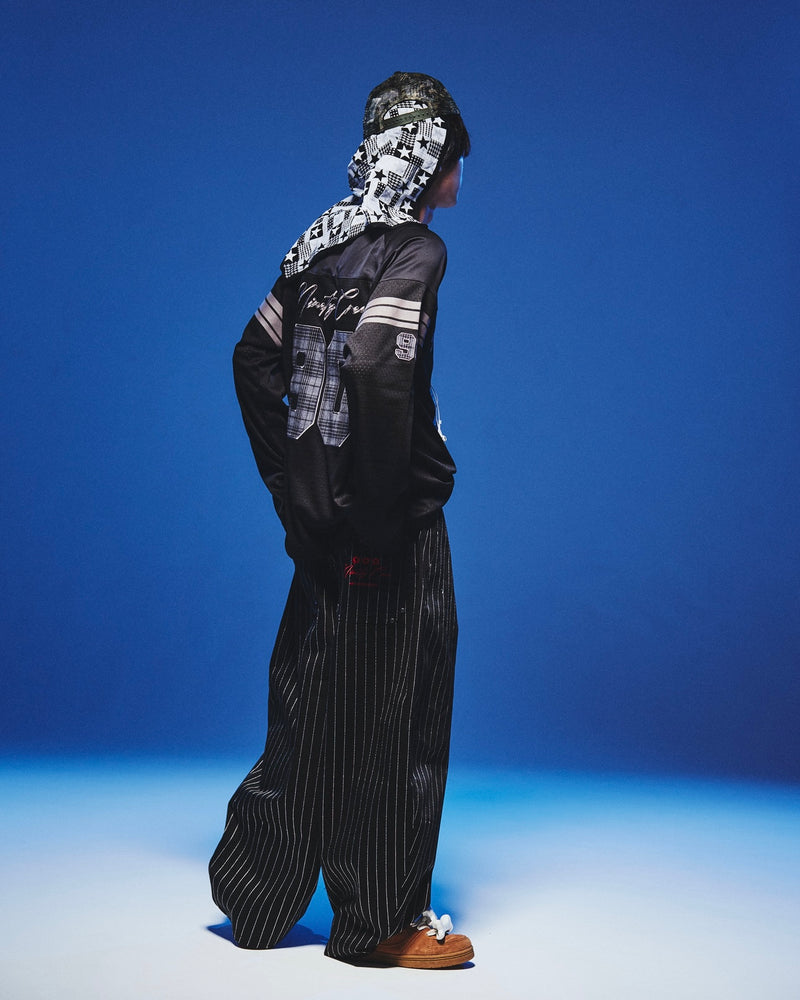 Stripe Tuck Buggy Pants