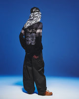 Stripe Tuck Buggy Pants