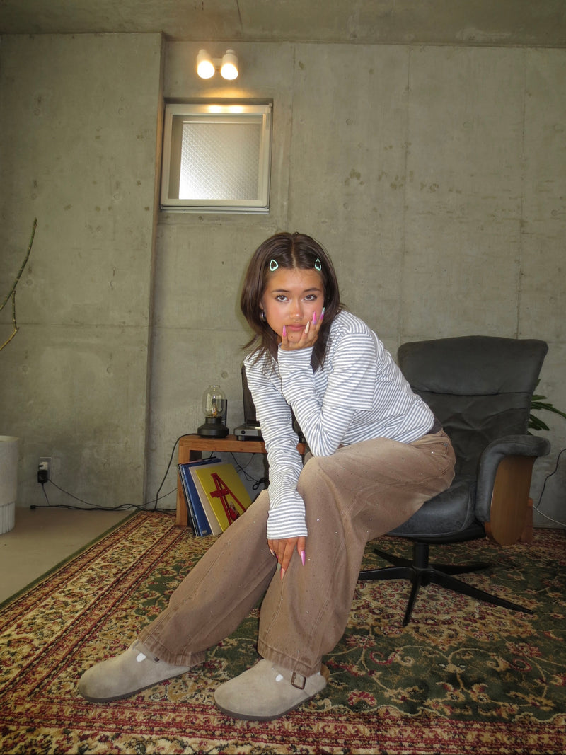 kirakira cocoon washed denim