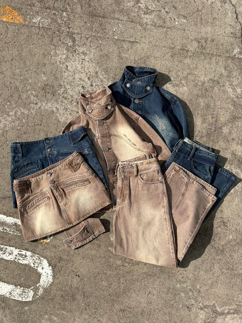 neck point denim jk – YZ